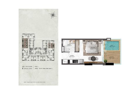Appartement à Majan, Dubai, studio, 39 m², № 47434 - photo 18