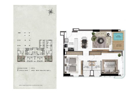 Appartement à Majan, Dubai, studio, 39 m², № 47434 - photo 16