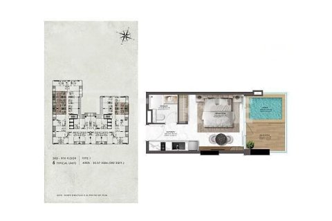 Appartement à Majan, Dubai, studio, 39 m², № 47434 - photo 17