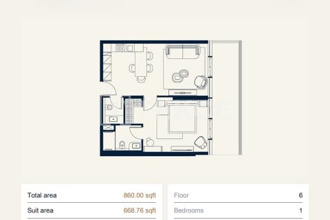 Appartement à Dubai, 1 chambre, 80 m², № 100490 - photo 24