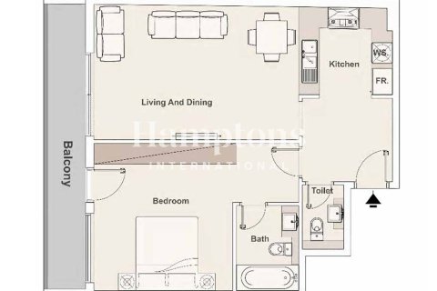 Apartamento en FIVE at Jumeirah Village Circle, Jumeirah Village Circle, Dubai, 1 dormitorio, 60.57275600 m², № 114536 - foto 7