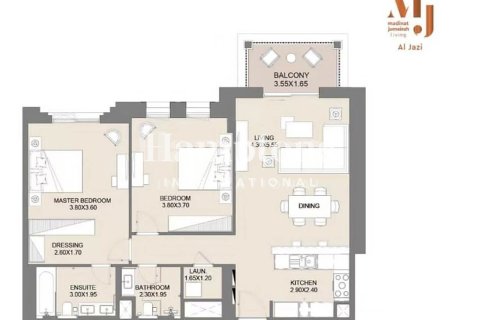 Apartamento en Umm Suqeim 3, Umm Suqeim, Dubai, 2 dormitorios, 101.07846400 m², № 84002 - foto 9