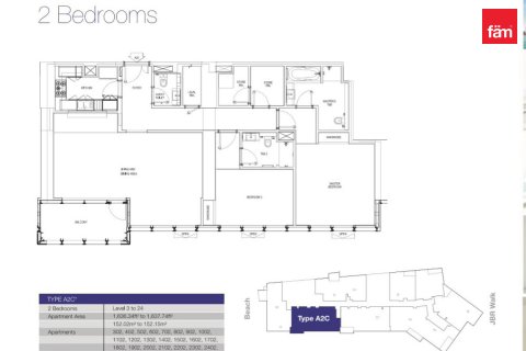 Apartment in Dubai 2 bedrooms, 152 sq.m. № 9056 - photo 3