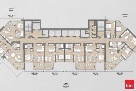 Apartamento en Dubai, 1 dormitorio, 62.7 m², № 109244 - foto 2