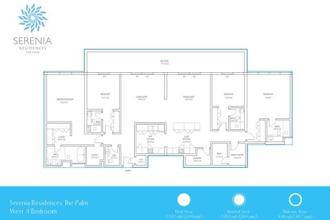 Penthouse in Serenia Residences The Palm, Palm Jumeirah, Dubai 4 bedrooms, 310 sq.m. № 61377 - photo 4