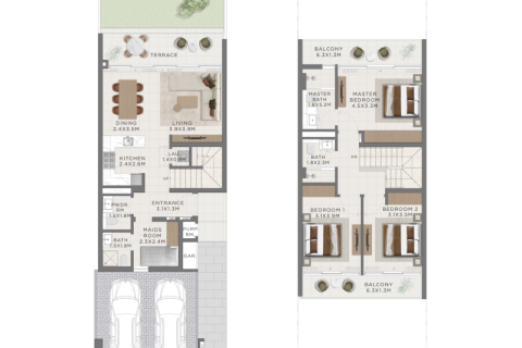 Villa in The Valley, Dubai 199 sq.m. № 92390 - photo 8