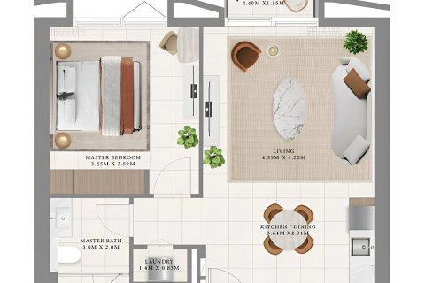 Apartment in Dubai Hills Estate, Dubai 1 bedroom, 66 sq.m. № 92394 - photo 2