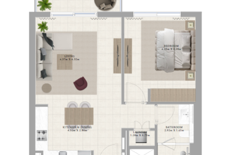 Apartment in Dubai Hills Estate, Dubai 1 bedroom, 68 sq.m. № 92393 - photo 3