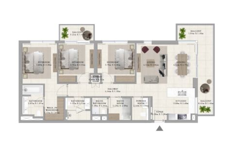 Apartment in Dubai Hills Estate, Dubai 1 bedroom, 68 sq.m. № 92393 - photo 5