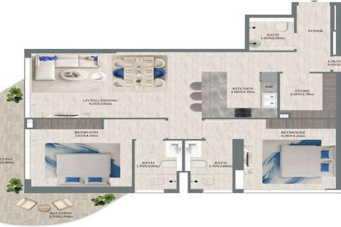 Appartement à Dubai, 1 chambre, 80 m², № 103410 - photo 3