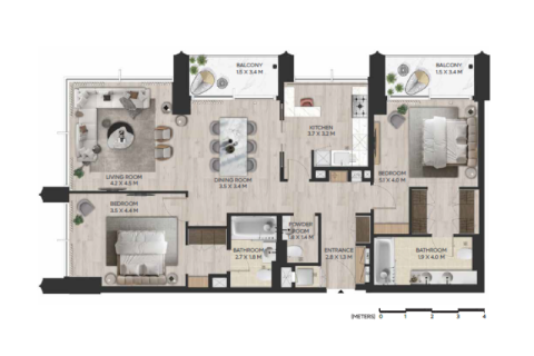 Apartment in DIFC, Dubai 1 bedroom, 60 sq.m. № 92398 - photo 11