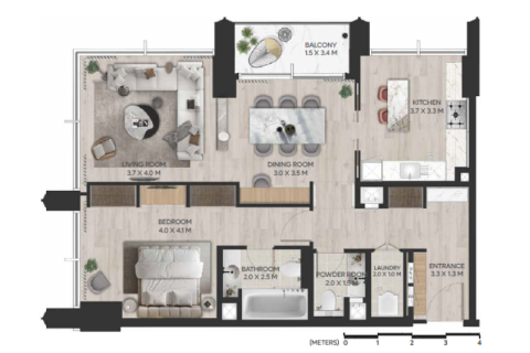 Apartment in DIFC, Dubai 1 bedroom, 60 sq.m. № 92398 - photo 13