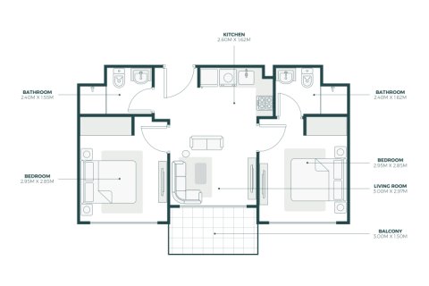 Apartment in Mohammed Bin Rashid City, Dubai 1 bedroom, 66 sq.m. № 92408 - photo 3