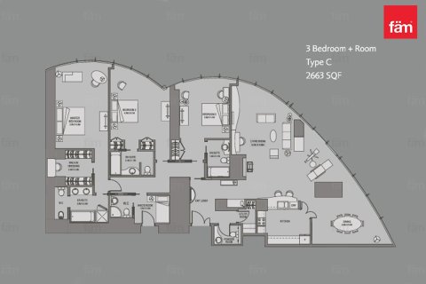 Appartement à Downtown Dubai (Downtown Burj Dubai), Dubai, 3 chambres, 247.4 m², № 118726 - photo 29