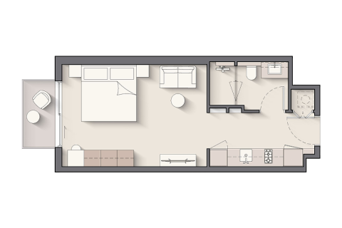 Apartment in Dubai South (Dubai World Central), Dubai studio, 40 sq.m. № 92278 - photo 7