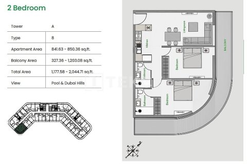 Apartamento en Arjan, Dubai, 3 dormitorios, 200 m², № 50349 - foto 18