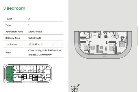 Apartamento en Arjan, Dubai, 3 dormitorios, 200 m², № 50349 - foto 19