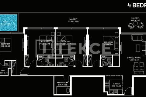 Appartement à Jumeirah Lake Towers, Dubai, 1 chambre, 69 m², № 9581 - photo 20