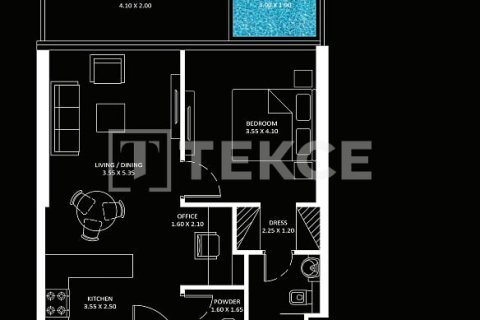 Appartement à Jumeirah Lake Towers, Dubai, 1 chambre, 69 m², № 9581 - photo 17
