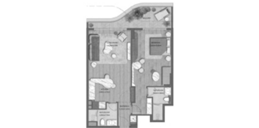 Appartement à Tomorrow 166 à Dubai, 1 chambre, 92.53 m², № 31678