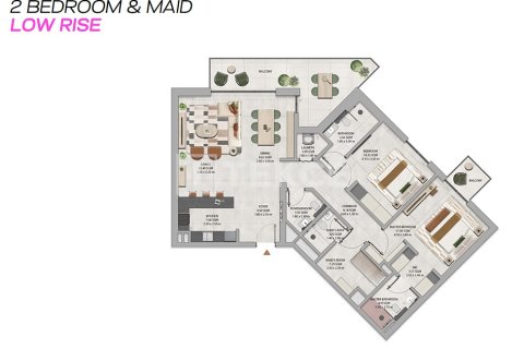 Apartamento en Dubai Land, Dubai, 2 dormitorios, 135 m², № 115834 - foto 24