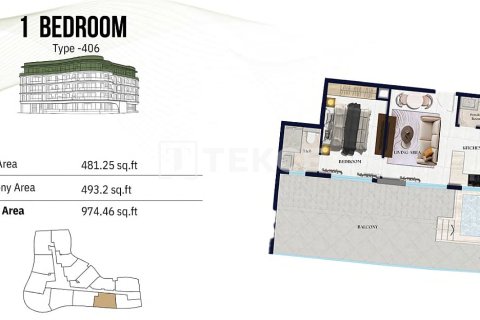 Купить квартиру в Джумейра Вилладж Серкл, Дубай: 2 спальни, 96м², № 94481 - фото 22