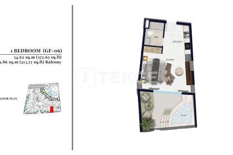 Купить квартиру в Джумейра Вилладж Серкл, Дубай: 2 спальни, 96м², № 94481 - фото 21