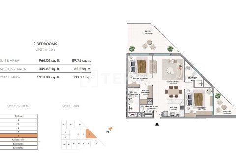 Apartment in Meydan, Dubai 3 bedrooms, 152 sq.m. № 102352 - photo 4