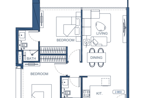 Apartamento en Al Jaddaf, Dubai, 1 dormitorio, № 92636 - foto 8