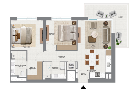 Apartment in Dubai South (Dubai World Central), Dubai 1 bedroom, 66 sq.m. № 92635 - photo 7