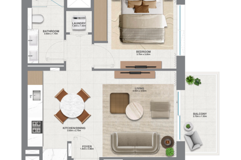 Apartment in Dubai South (Dubai World Central), Dubai 1 bedroom, 66 sq.m. № 92635 - photo 6