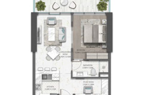 Apartment in DAMAC Hills (Akoya by DAMAC), Dubai 1 bedroom № 92637 - photo 6