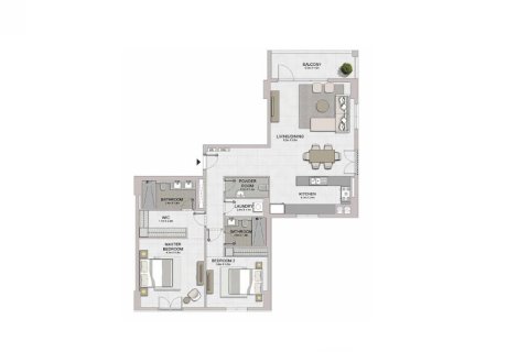 Appartement à La Mer, Dubai, 2 chambres, 134 m², № 3628 - photo 1