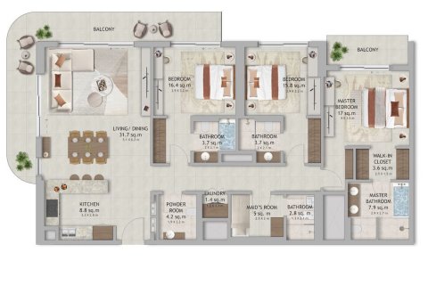 Apartamento en Dubai Land, Dubai, 1 dormitorio, 83 m², № 103397 - foto 18