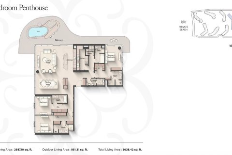 Appartement à Dubai, 1 chambre, 77 m², № 103401 - photo 9