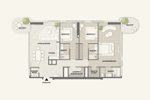 Appartement à Jumeirah Lake Towers, Dubai, 1 chambre, 82 m², № 92486 - photo 8