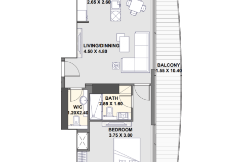 Apartment in Dubai Marina, Dubai studio, 36 sq.m. № 92497 - photo 6