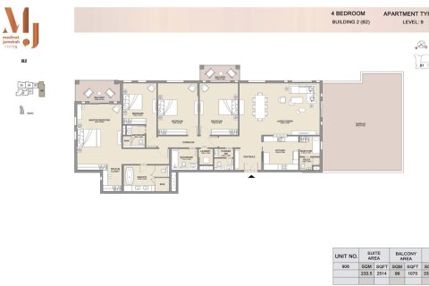 Apartment in Madinat Jumeirah Living, Umm Suqeim, Dubai 3 bedrooms, 174 sq.m. № 103678 - photo 7