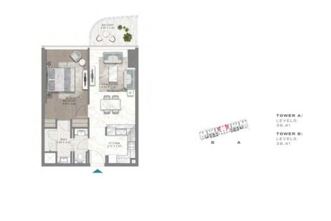 Apartment in Dubai Harbour, Dubai 1 bedroom № 103668 - photo 2