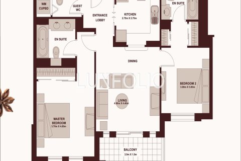 Appartement à Old Town, Dubai, 2 chambres, 98 m², № 45605 - photo 13