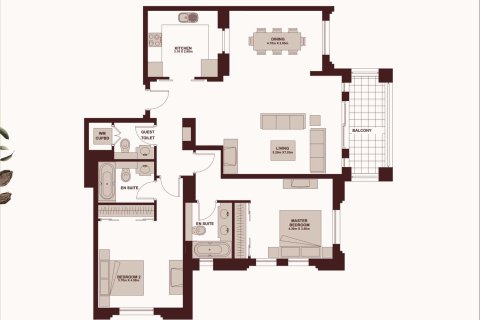 Appartement à Old Town, Dubai, 2 chambres, 130 m², № 45601 - photo 12
