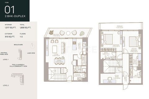 Appartement à Dubai, 3 chambres, 165 m², № 105656 - photo 6