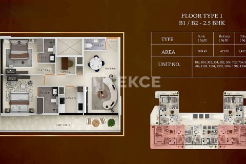 Appartement à Dubai, 3 chambres, 166 m², № 105653 - photo 9