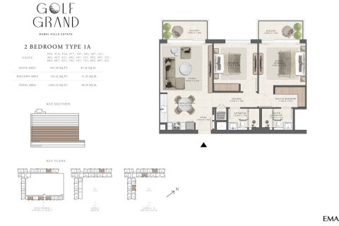 Apartment in Golf Grand in Dubai Hills Estate, Dubai 1 bedroom, 63 sq.m. № 103990 - photo 3
