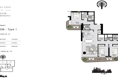 Apartment in EMAAR Beachfront, Dubai Harbour, Dubai 1 bedroom, 61 sq.m. № 103986 - photo 2