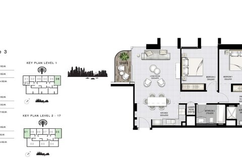 Apartment in EMAAR Beachfront, Dubai Harbour, Dubai 1 bedroom, 61 sq.m. № 103986 - photo 3