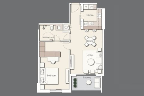 Appartement à Meydan, Dubai, 1 chambre, 76 m², № 31001 - photo 6