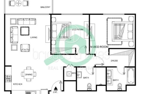 Apartamento en Downtown Dubai (Downtown Burj Dubai), Dubai, 2 dormitorios, 103.1 m², № 47252 - foto 21