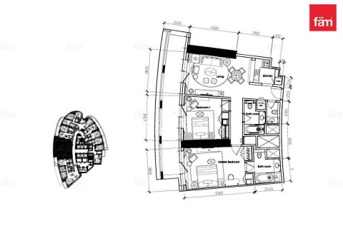 Apartamento en Business Bay, Dubai, 2 dormitorios, 128.9 m², № 41447 - foto 30