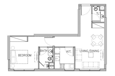 Apartment in Al Satwa, Dubai 1 bedroom, 57.1 sq.m. № 41445 - photo 14